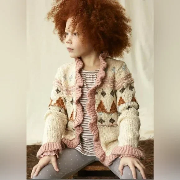 Matilda Jane cardigan “Stefanie” Girls Ruffle Cardigan | Size 4 - Picture 2 of 6